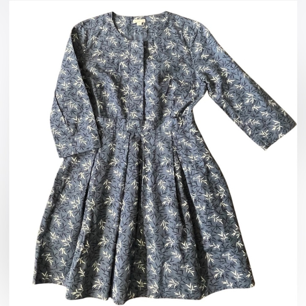Gap Designed and Crafted Dress Fit & Flare Pockets- Women’s 6- Bamboo Leaf Print - Picture 8 of 13